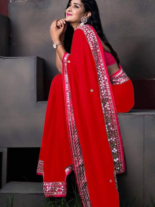 fabrics : georgette sarees : 5/5 - 17790005 - Very Small Image - 1