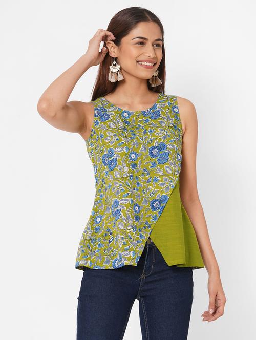 floral straight kurti - 17790088 - Very Small Image - 1