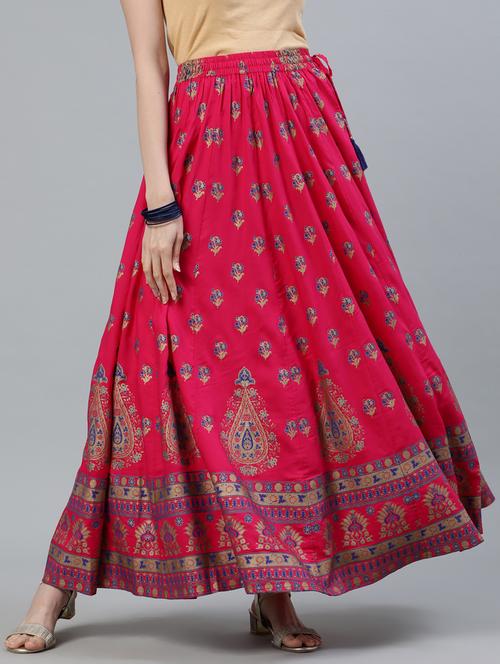 floral flared skirt - 17790358 - Very Small Image - 1