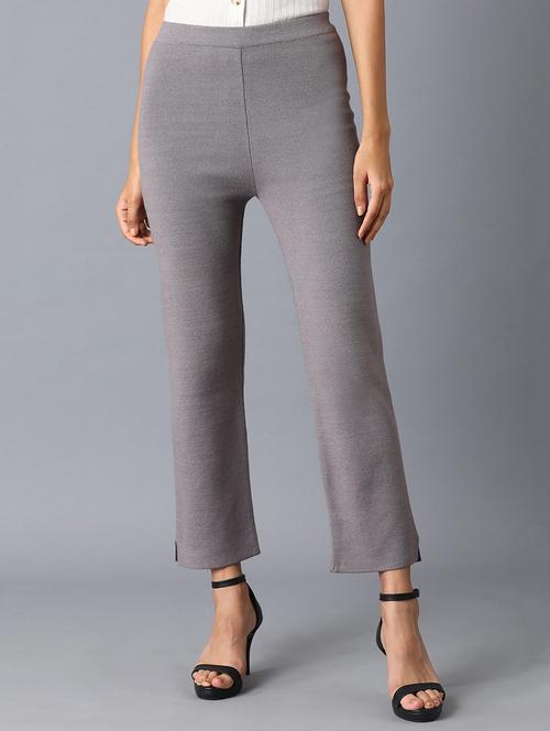 mid rise flat front trouser - 17790717 - Very Small Image - 1