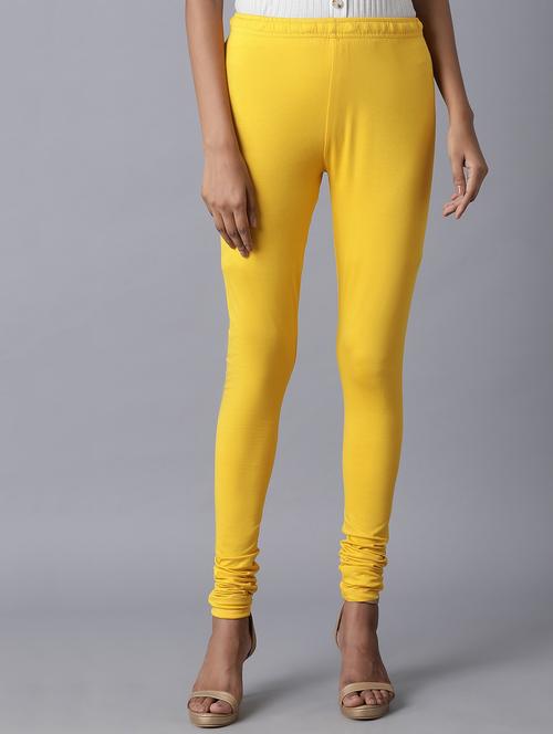 yellow solid churidar - 17790814 - Very Small Image - 1