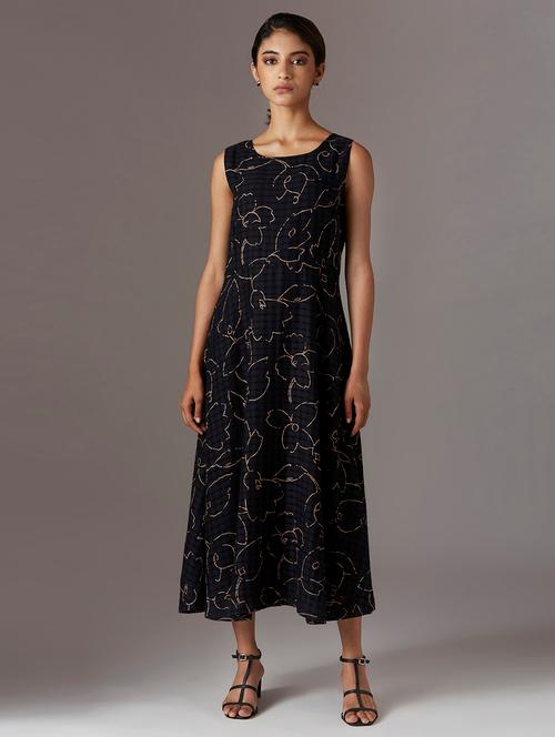 embroidered a-line ethnic dress - 17791195 - Very Small Image - 1