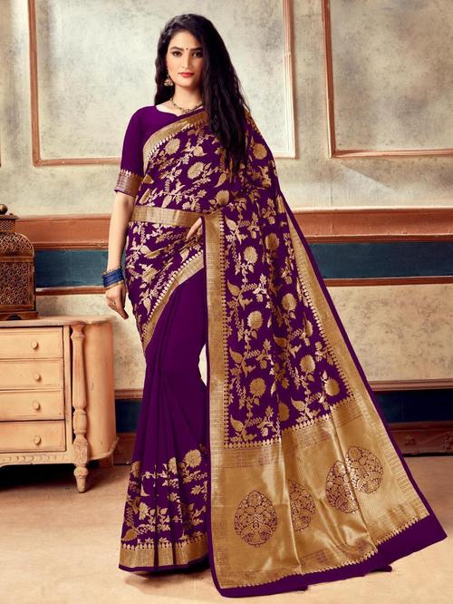 saree:-?? fabric :- pure banarasi jequard - 17791411 - Very Small Image - 1