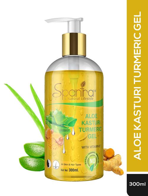 spantra aloe kasturi tumeric multipurpose gel, 300ml - 17792225 - Very Small Image - 1