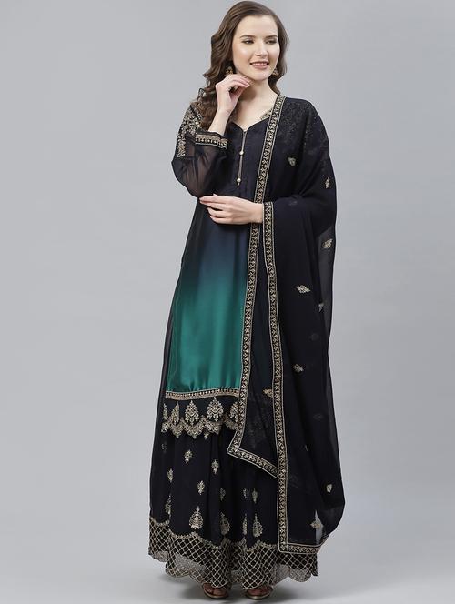 embroidered unstitched suit set - 17792770 - Very Small Image - 1