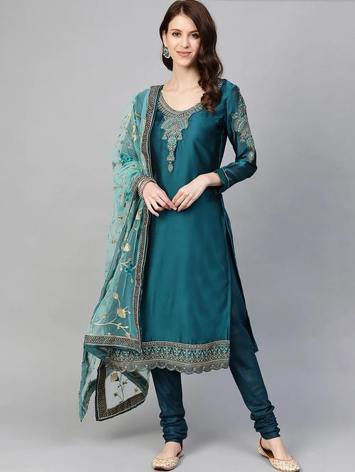 embroidered unstitched suit set - 17792774 - Very Small Image - 1