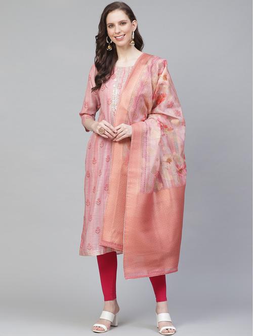 embroidered unstitched suit set - 17792825 - Very Small Image - 1
