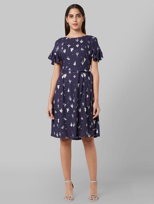 tie front quirky a-line dress - 17793029 - Very Small Image - 1