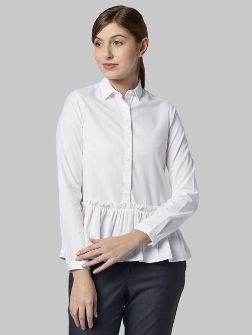 long sleeved peplum shirt - 17793078 - Very Small Image - 1