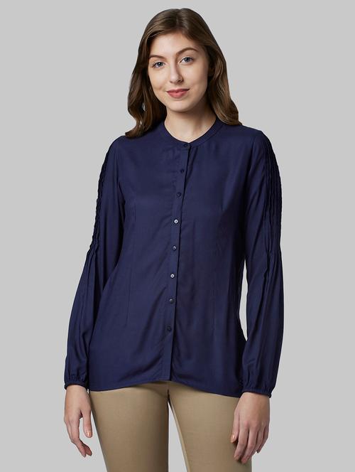 long sleeved solid top - 17793155 - Very Small Image - 1