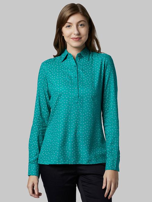 long sleeved printed top - 17793158 - Very Small Image - 1