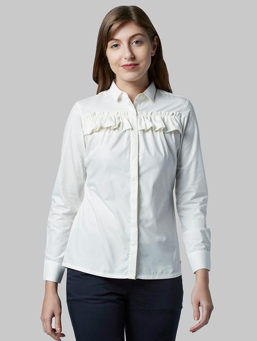 frill detail solid top - 17793175 - Very Small Image - 1