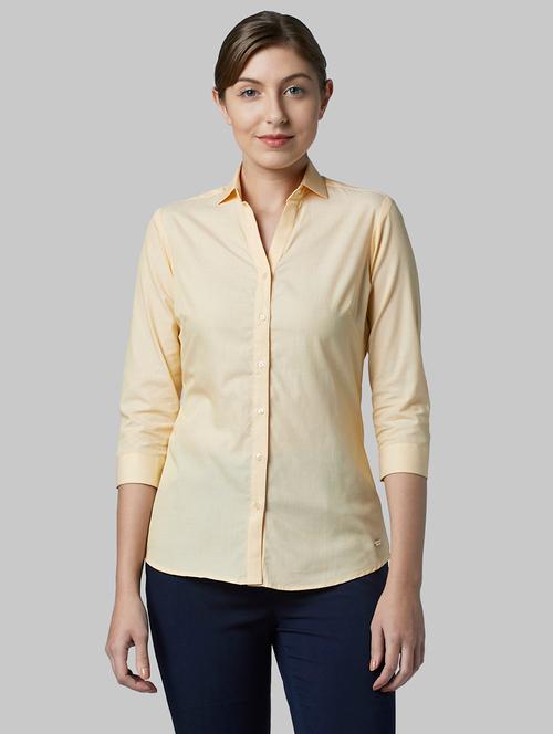 yellow solid shirt - 17793189 - Very Small Image - 1