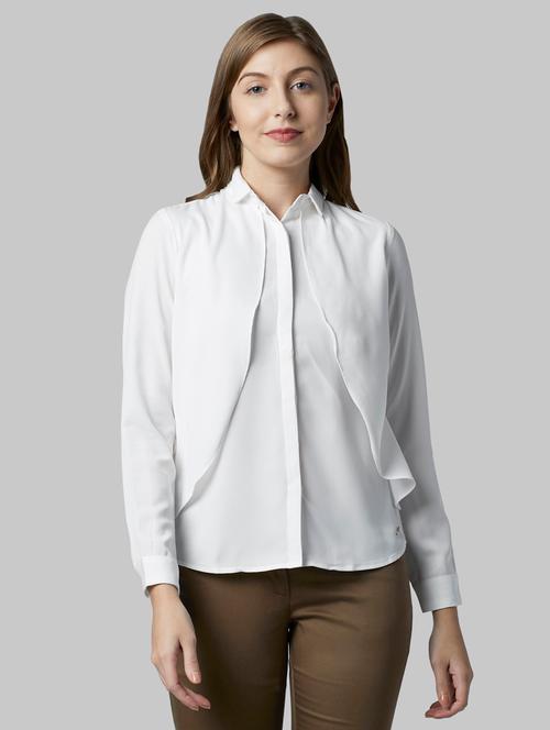concealed placket solid top - 17793237 - Very Small Image - 1
