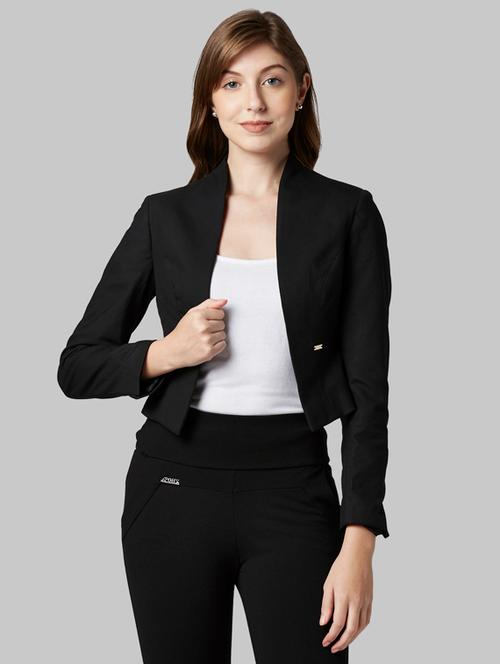 long sleeved solid blazer - 17793421 - Very Small Image - 1