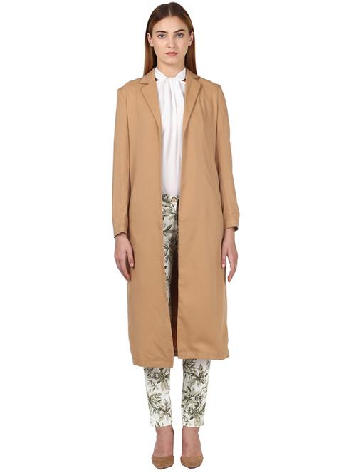 lapel neck long jacket - 17793472 - Very Small Image - 1