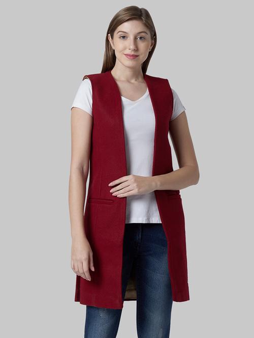 sleeveless solid jacket - 17793477 - Very Small Image - 1