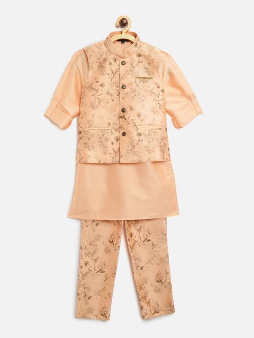 orange printed kurta pajama set - 17793978 - Very Small Image - 1