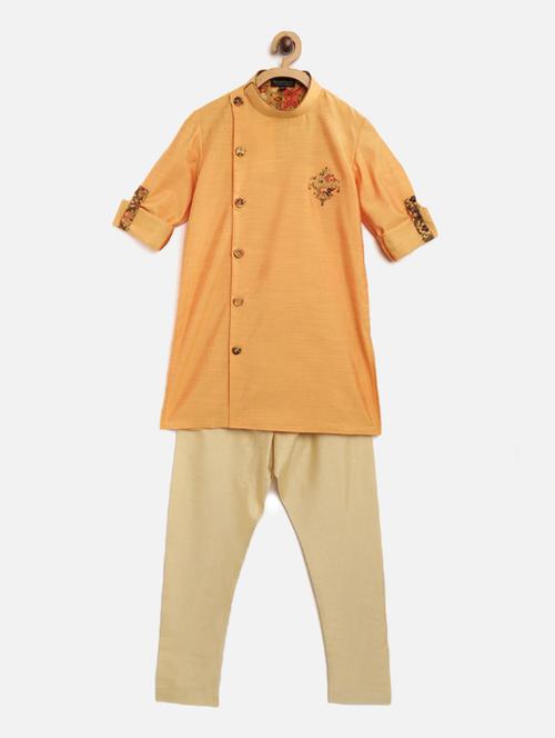 yellow printed kurta pajama set - 17794017 - Very Small Image - 1