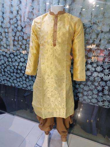 kurta set flower printed golden color - 17794073 - Very Small Image - 1