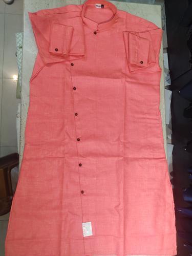 cross pattern style kurta dark pink - 17794171 - Very Small Image - 1
