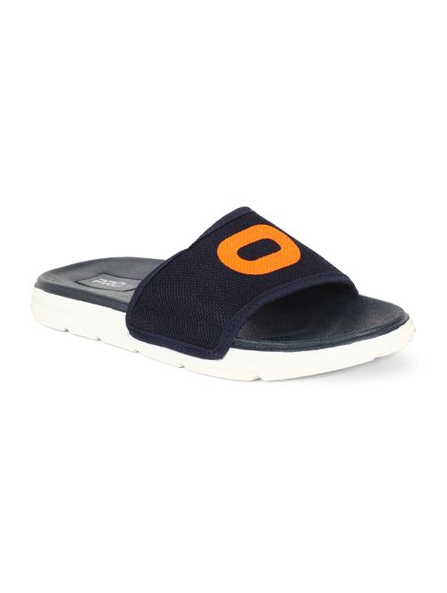 blue fabric slip on flip flops - 17794604 - Very Small Image - 1