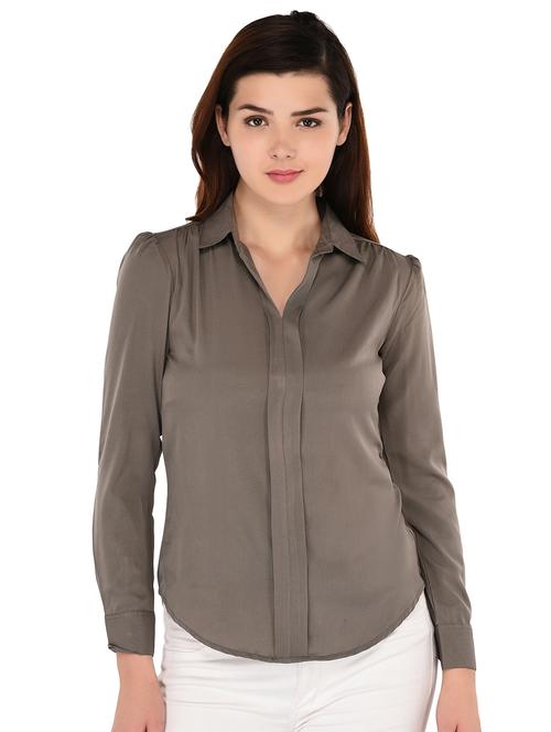 long sleeved solid top - 17794906 - Very Small Image - 1