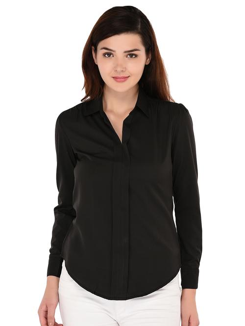 long sleeved solid top - 17794907 - Very Small Image - 1