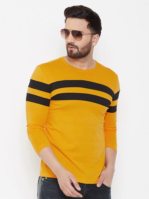 mustard striped t-shirt - 17795439 - Very Small Image - 1