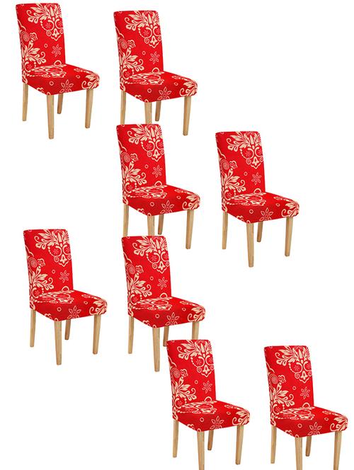 cortina spandex elastic chair cover stretch removable washable (8 pc) - 17796356 - Very Small Image - 1