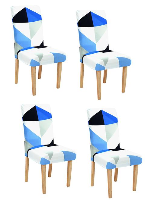 cortina spandex elastic chair cover stretch removable washable (4 pc) - 17796358 - Very Small Image - 1