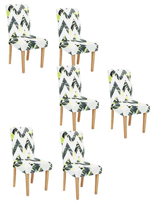cortina spandex elastic chair cover stretch removable washable (6 pc) - 17796391 - Very Small Image - 1