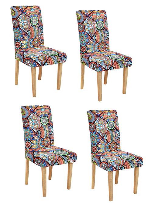 cortina spandex elastic chair cover stretch removable washable (4 pc) - 17796394 - Very Small Image - 1