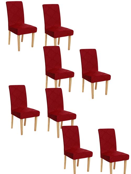 cortina spandex elastic chair cover stretch removable washable (8 pc) - 17796412 - Very Small Image - 1