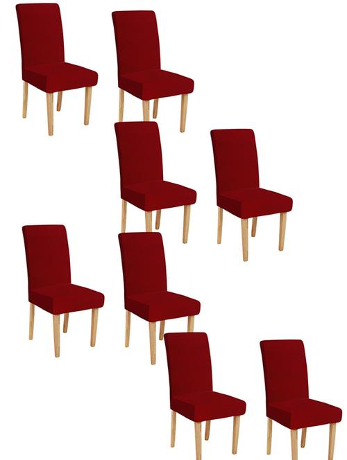 cortina spandex elastic chair cover stretch removable washable (6 pc) - 17796419 - Very Small Image - 1