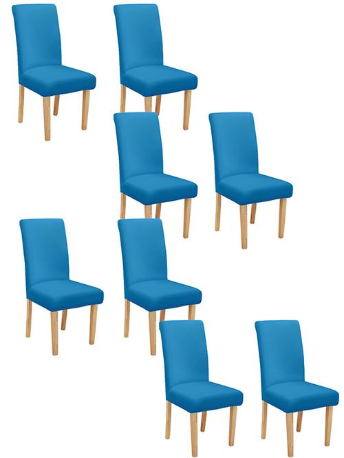 cortina spandex elastic chair cover stretch removable washable (8 pc) - 17796456 - Very Small Image - 1