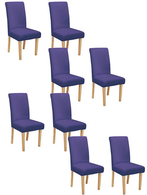 cortina spandex elastic chair cover stretch removable washable (8 pc) - 17796460 - Very Small Image - 1