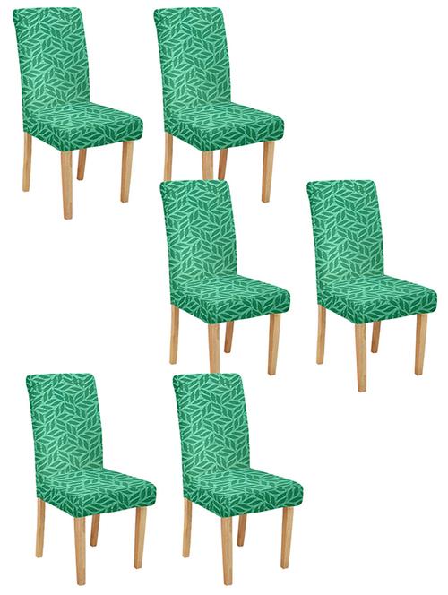 cortina spandex elastic chair cover stretch removable washable (6 pc) - 17796475 - Very Small Image - 1