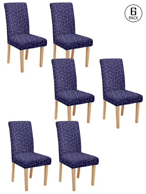 cortina spandex elastic chair cover stretch removable washable (6 pc) - 17796495 - Very Small Image - 1