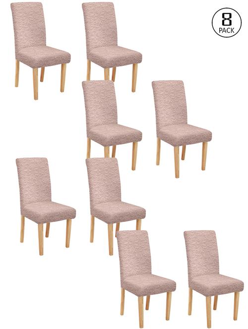 cortina spandex elastic chair cover stretch removable washable (8 pc) - 17796504 - Very Small Image - 1