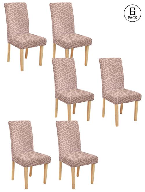 cortina spandex elastic chair cover stretch removable washable (6 pc) - 17796507 - Very Small Image - 1