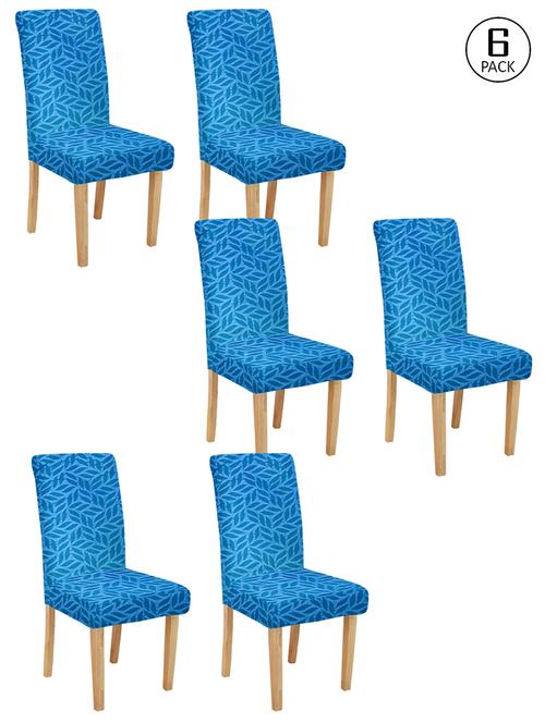 cortina spandex elastic chair cover stretch removable washable (6 pc) - 17796523 - Very Small Image - 1