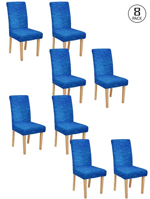 cortina spandex elastic chair cover stretch removable washable (8 pc) - 17796536 - Very Small Image - 1