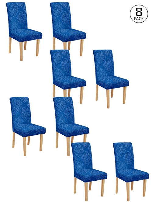 cortina spandex elastic chair cover stretch removable washable (8 pc) - 17796548 - Very Small Image - 1