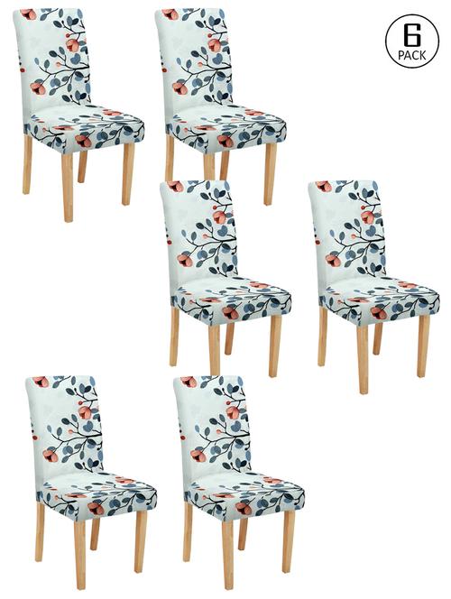 cortina spandex elastic chair cover stretch removable washable (6 pc) - 17796551 - Very Small Image - 1