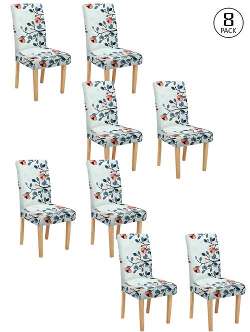 cortina spandex elastic chair cover stretch removable washable (8 pc) - 17796552 - Very Small Image - 1