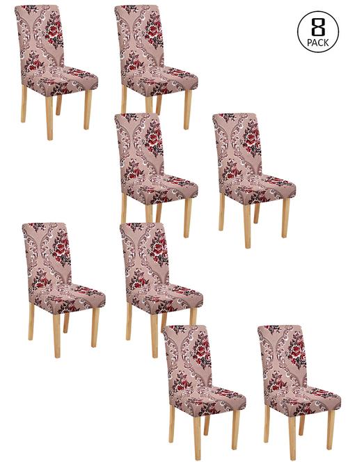 cortina spandex elastic chair cover stretch removable washable (8 pc) - 17796556 - Very Small Image - 1
