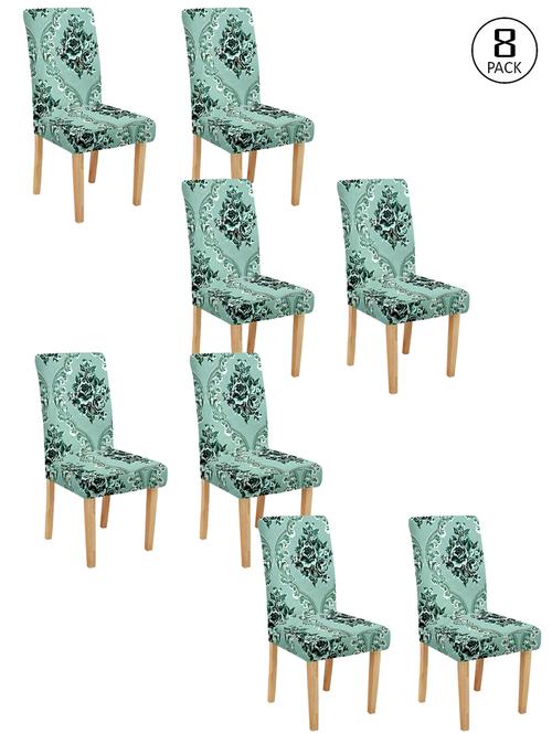 cortina spandex elastic chair cover stretch removable washable (8 pc) - 17796560 - Very Small Image - 1