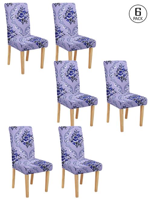 cortina spandex elastic chair cover stretch removable washable (6 pc) - 17796567 - Very Small Image - 1
