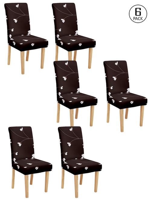 cortina spandex elastic chair cover stretch removable washable (6 pc) - 17796579 - Very Small Image - 1